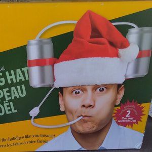 Wembley Santa Drinking Hat-New